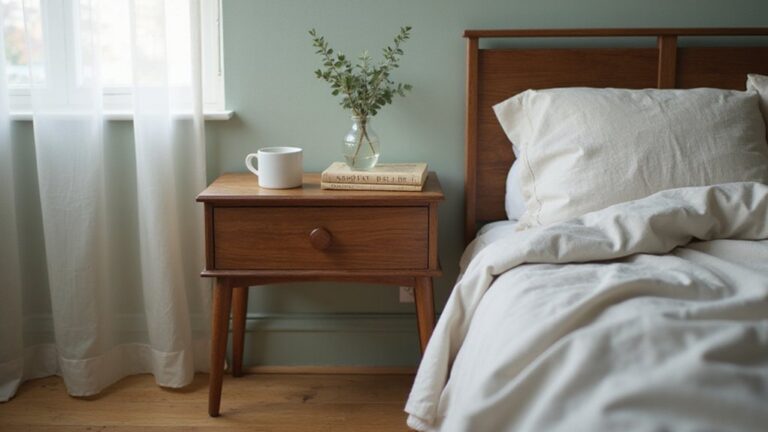bedside table height guidelines