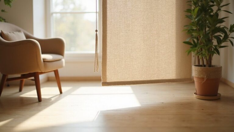 clean fabric roller blinds