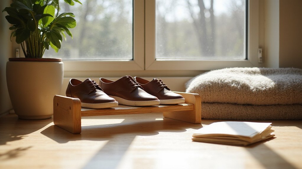 custom wooden shoe organizer