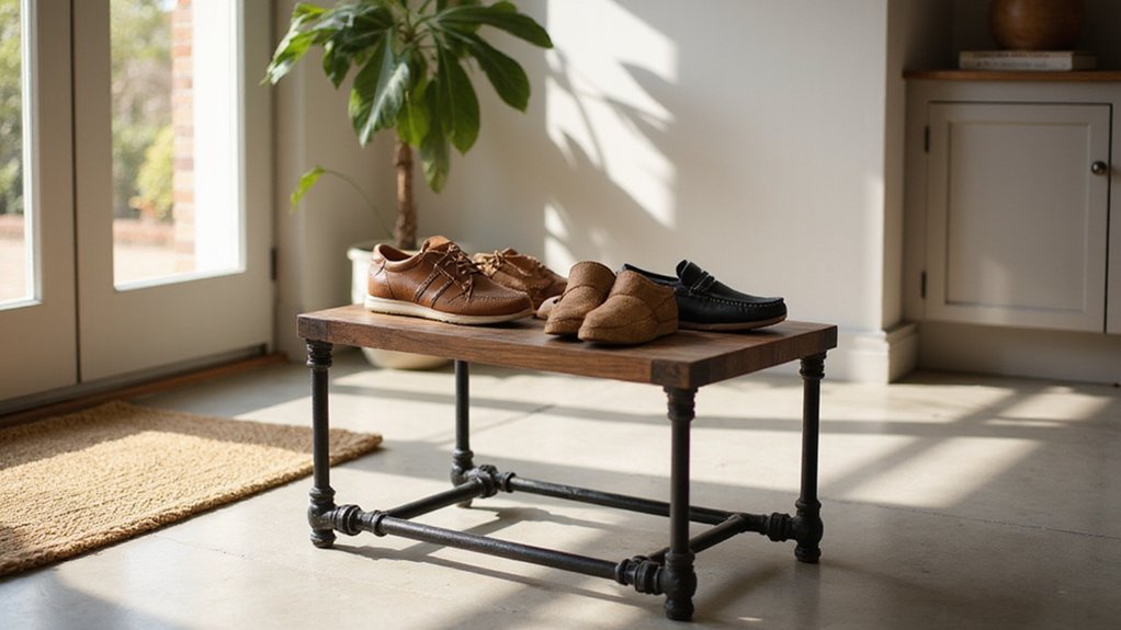 diy shoe rack construction