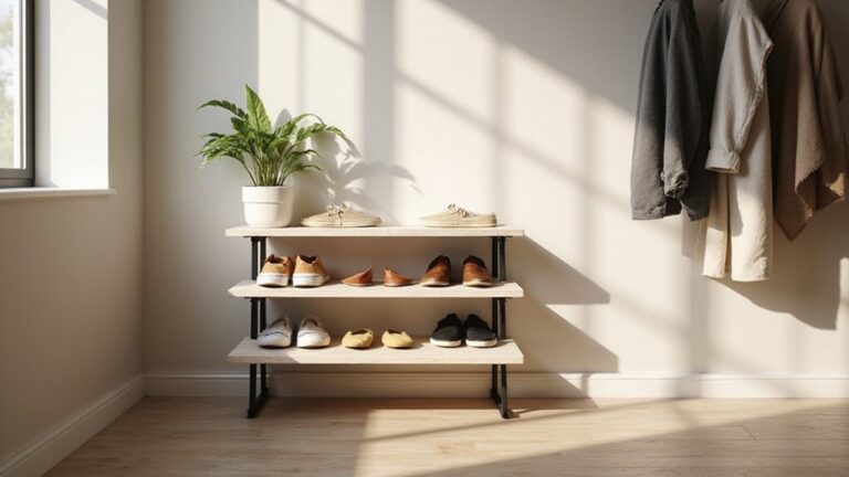 easy diy shoe storage