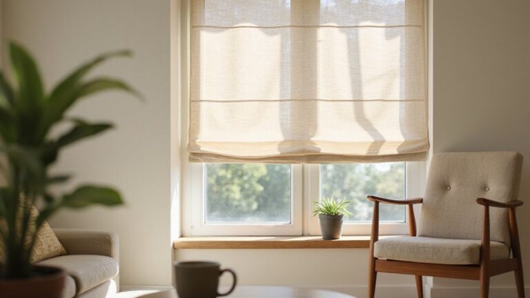 folded fabric window coverings