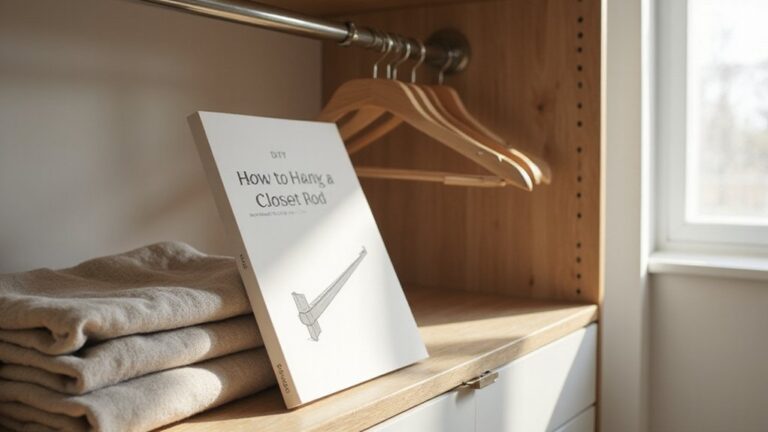 install closet rod securely