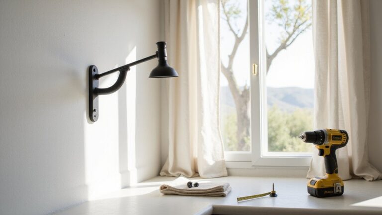 install curtain rod securely