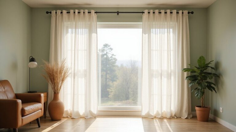 install curtains on bay window