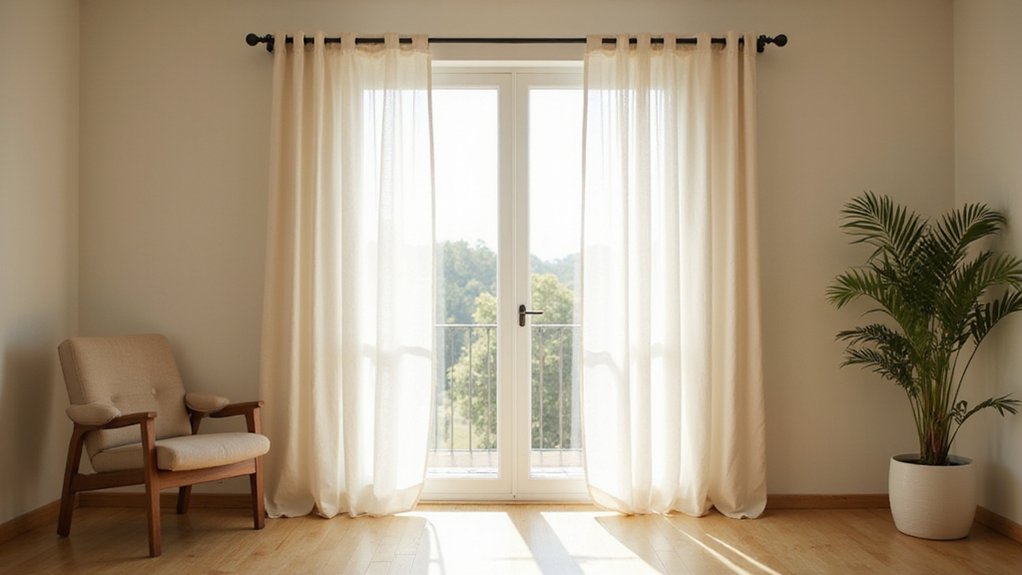 install grommet curtains precisely