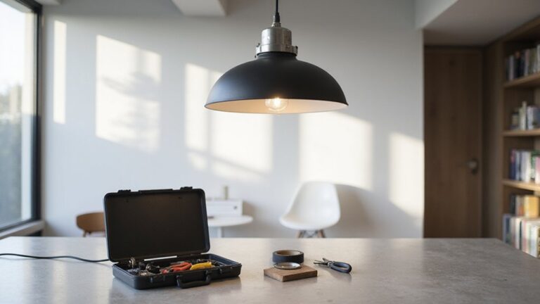 install new hanging fixture