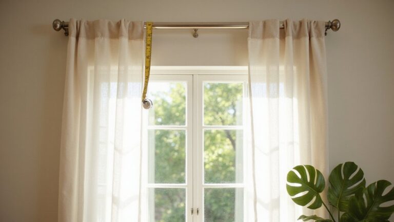measuring curtain rod length