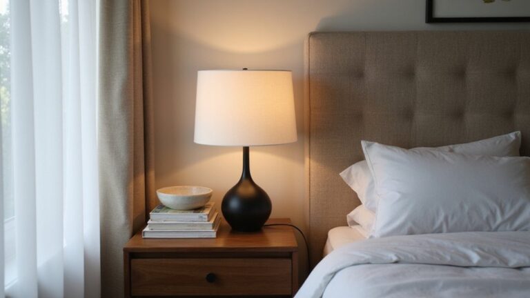 optimal bedside lamp height