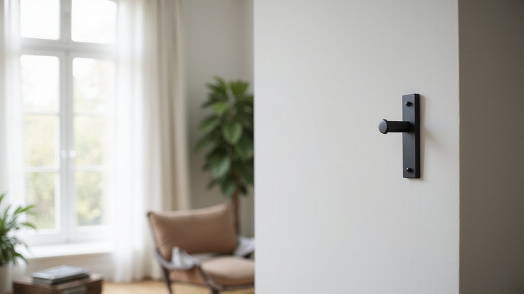 position brackets above window