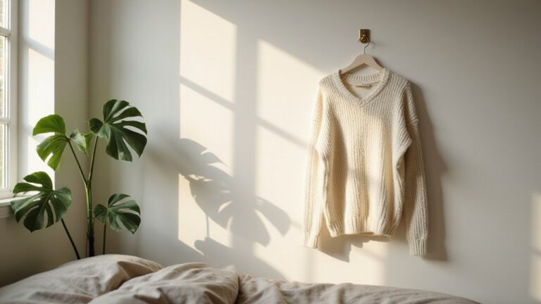 proper sweater hanger technique
