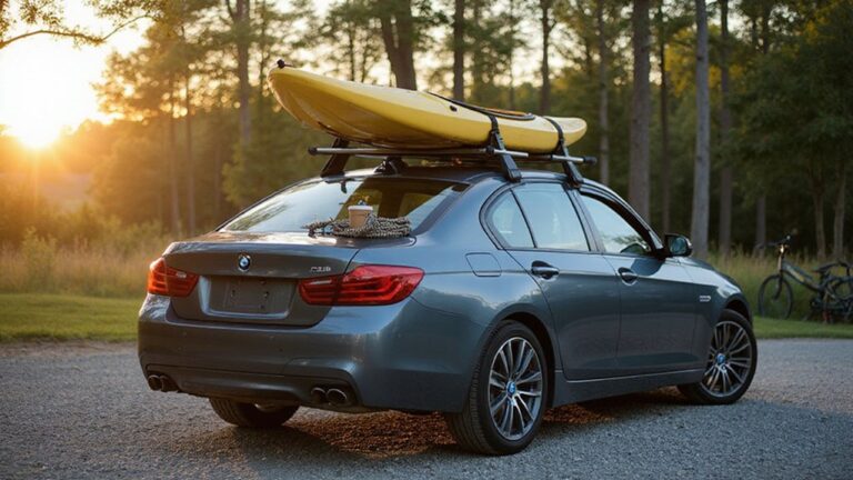 secure kayak on roof
