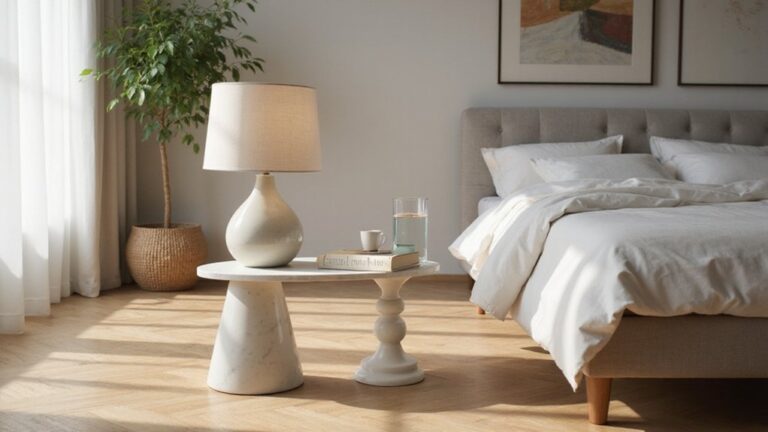 standard bedside table height