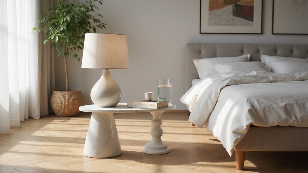 standard bedside table height