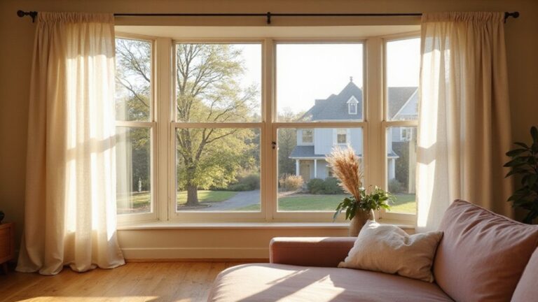 bay window curtain ideas