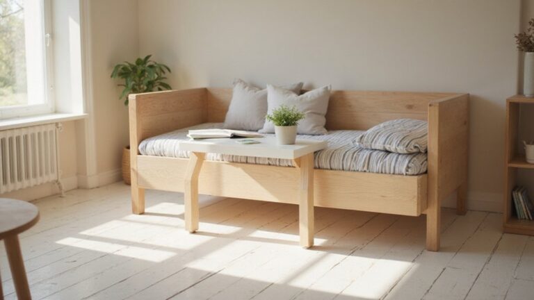 bunk beds with desks