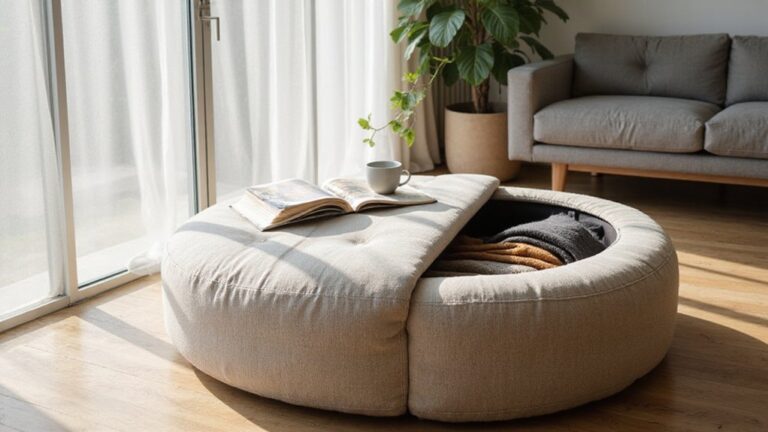 stylish hidden storage ottomans