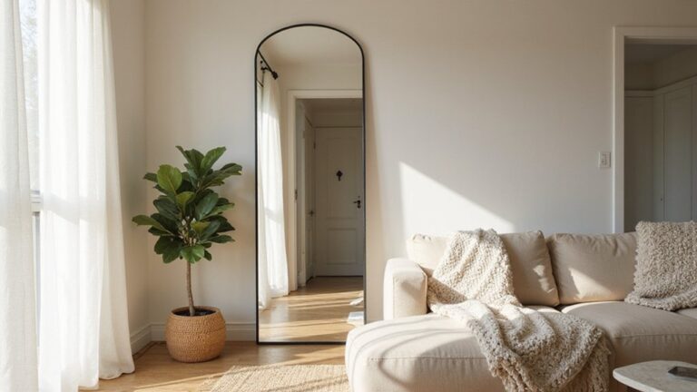 top floor mirrors for space