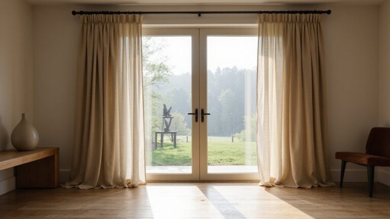 top french door curtains