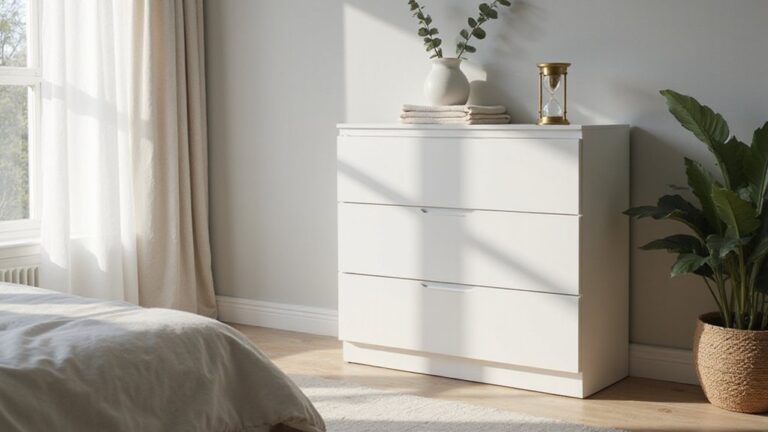 top white bedroom storage
